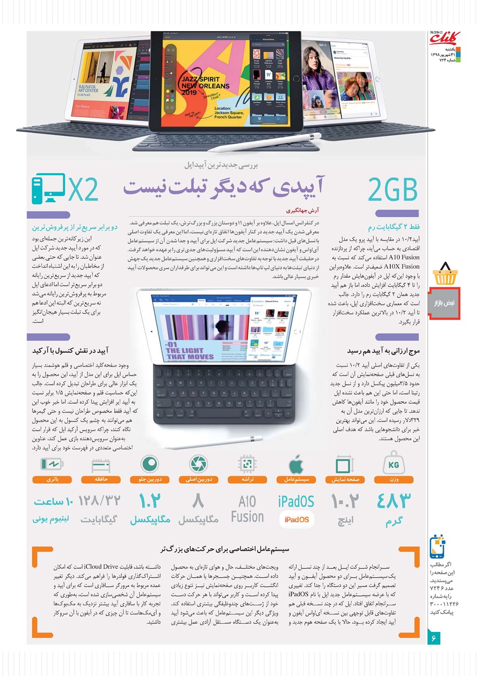 روزنامه تاریخ ۳۱ شهریور ۱۳۹۸