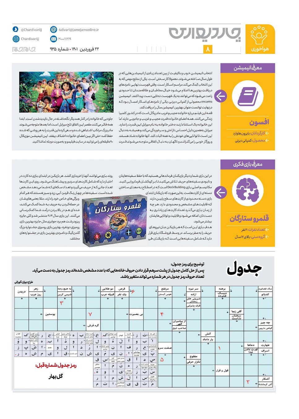 روزنامه تاریخ ۲۲ فروردین ۱۴۰۱