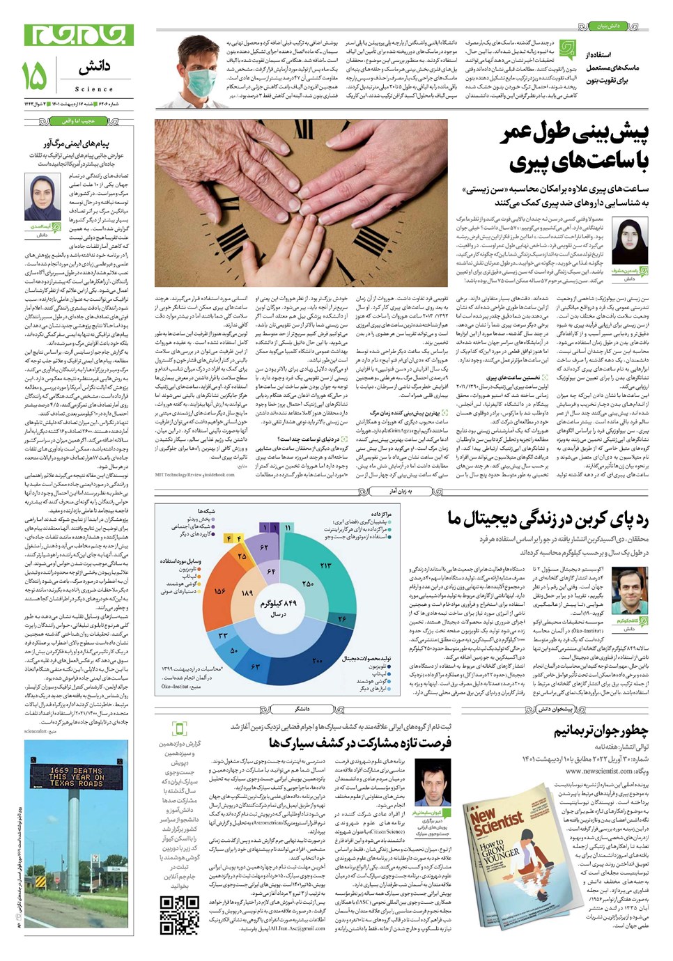 روزنامه تاریخ ۱۷ اردیبهشت ۱۴۰۱