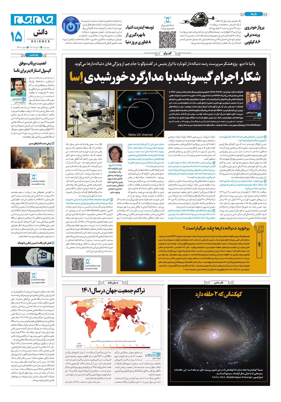 روزنامه تاریخ ۲ خرداد ۱۴۰۱
