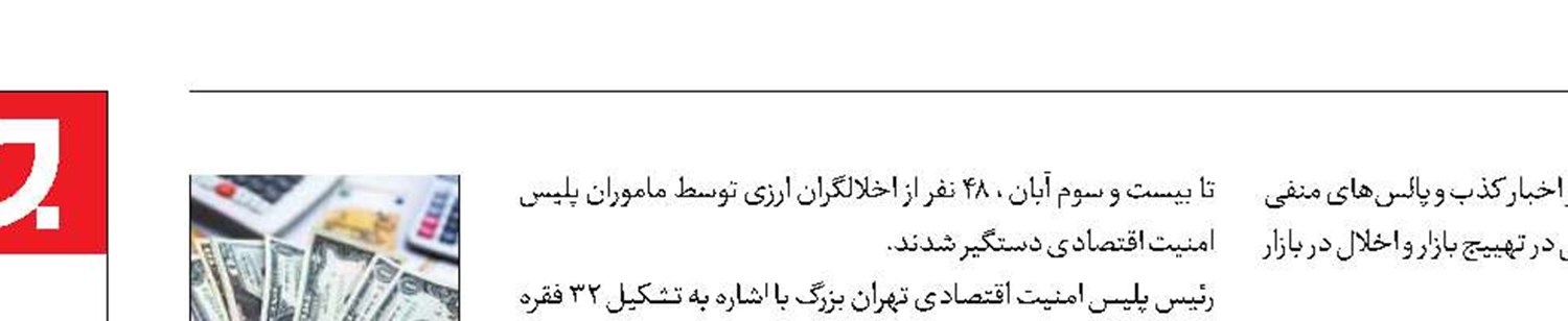 بازداشت ۴۸اخلالگر بازار ارز در پایتخت 