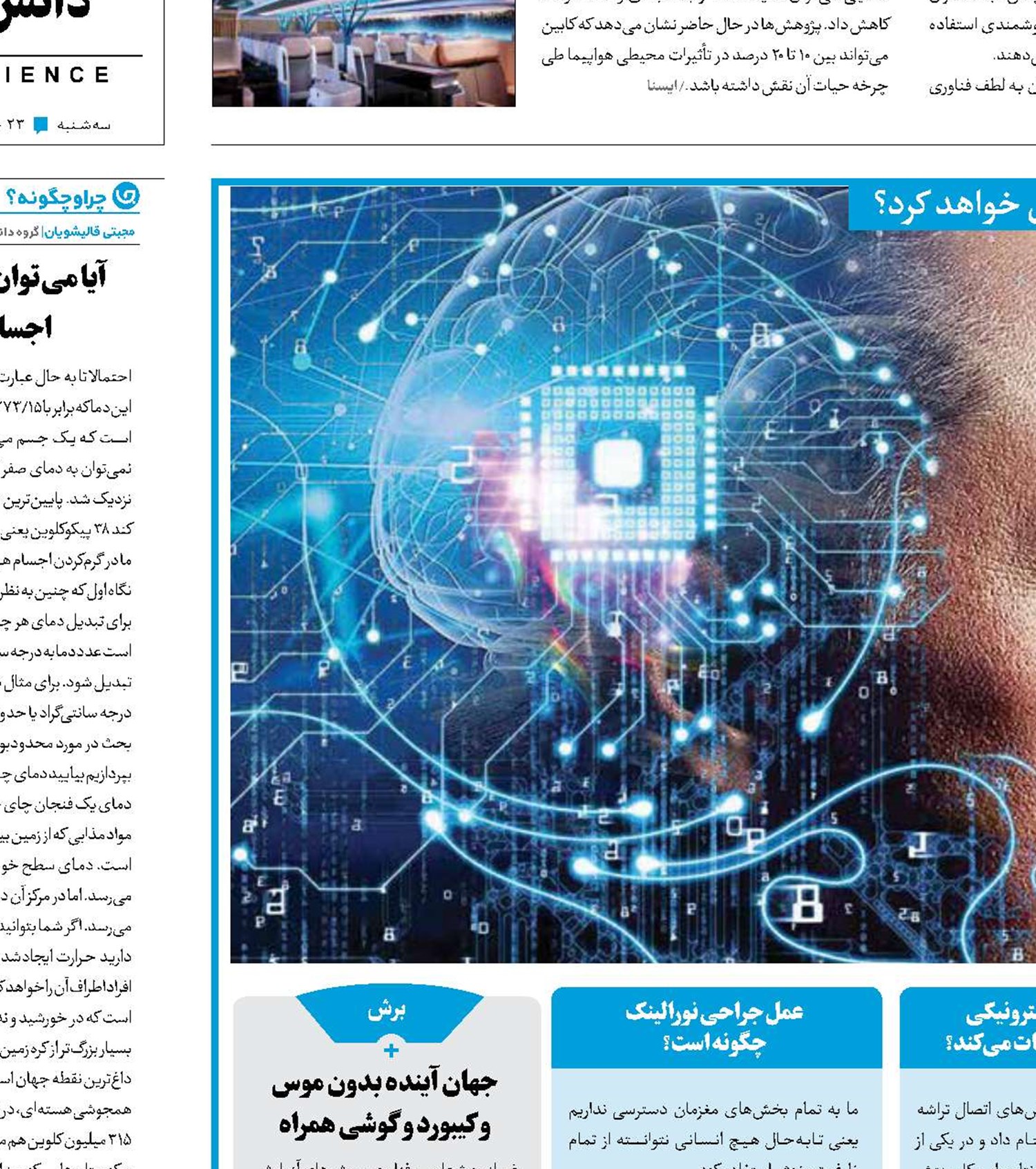 حافظه‌ جانبی برای مغز