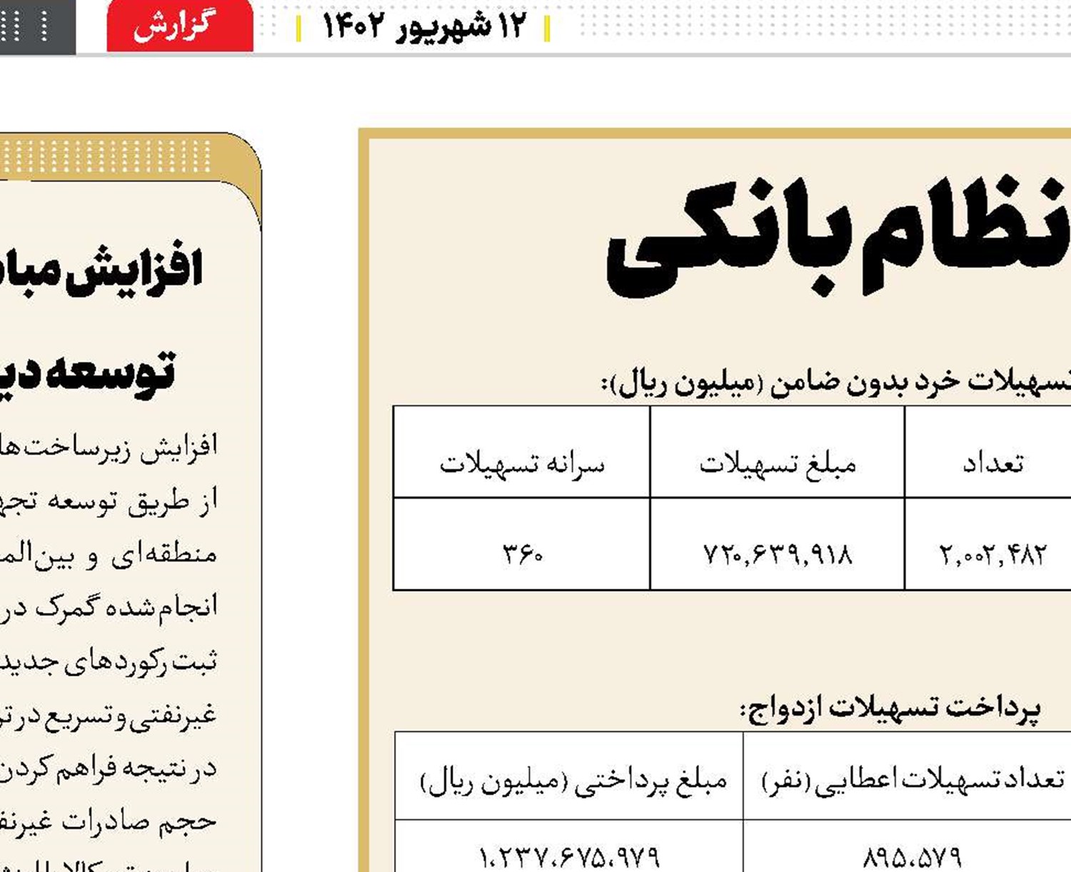 اصلاح و مردمی‌سازی نظام بانکی