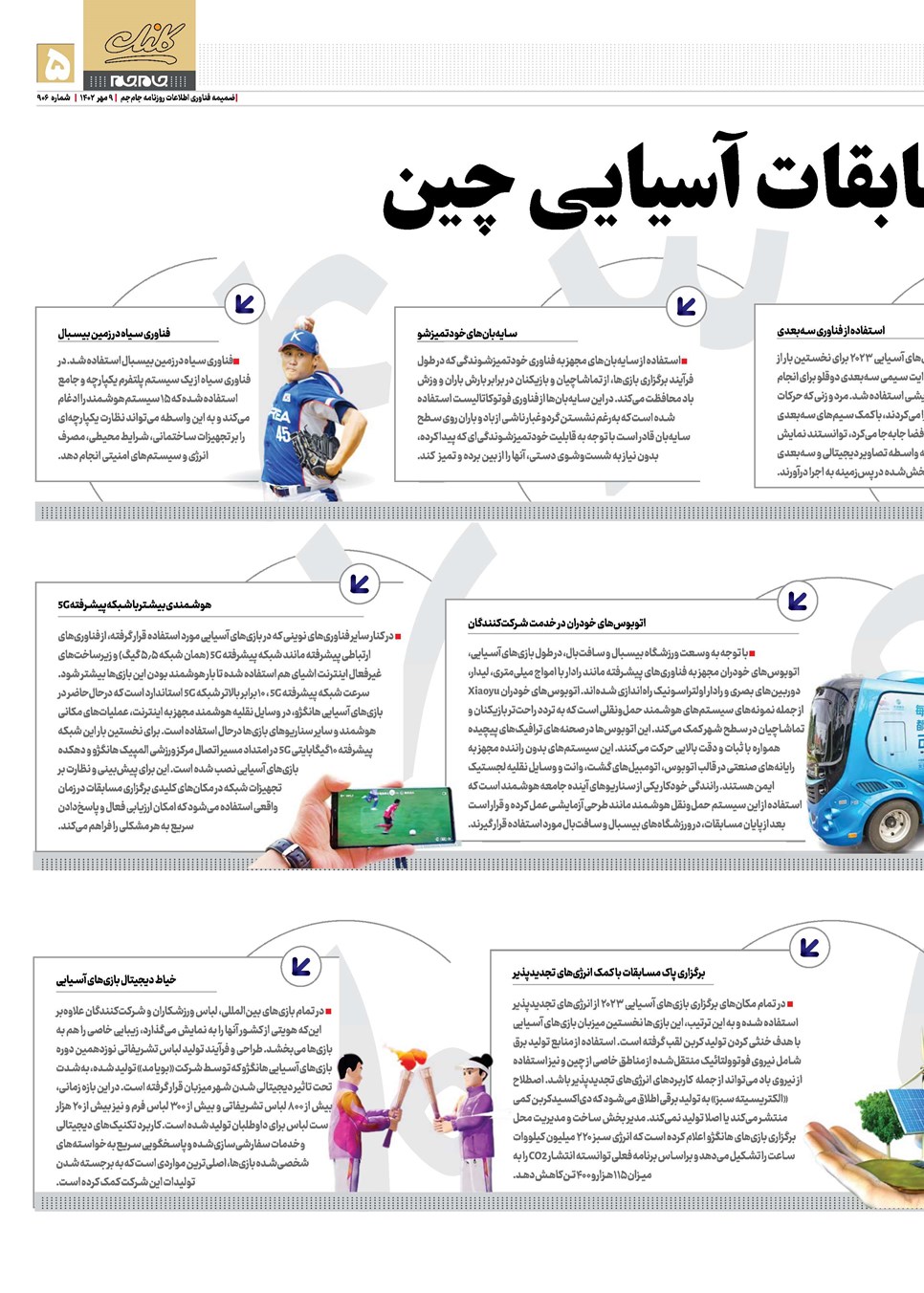 روزنامه تاریخ ۹ مهر ۱۴۰۲
