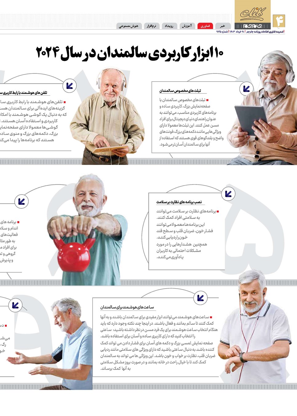 روزنامه تاریخ ۲۰ خرداد ۱۴۰۳