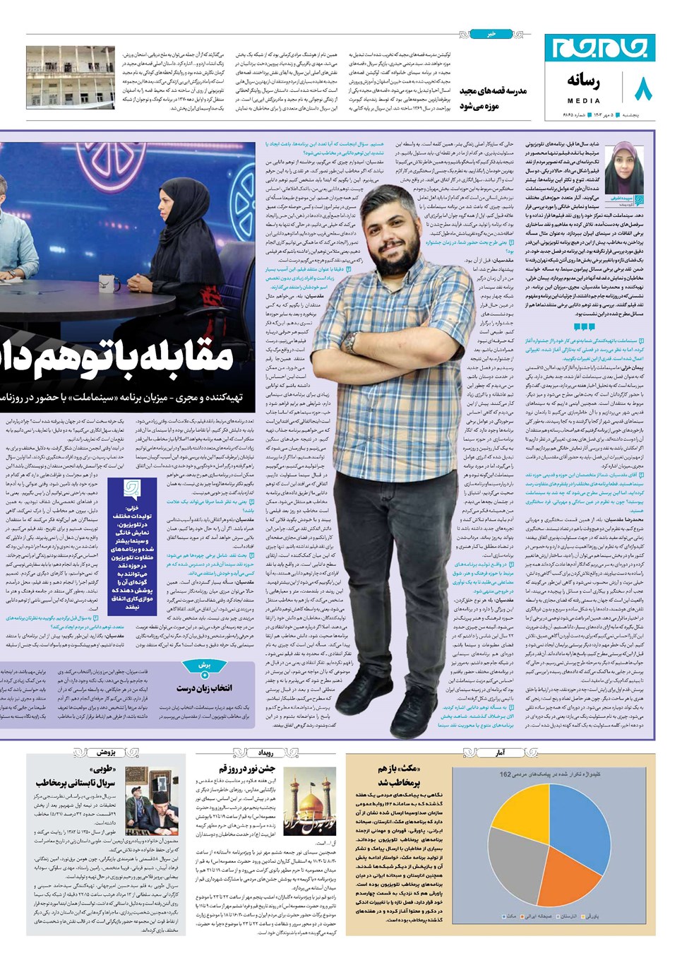 روزنامه تاریخ ۵ مهر ۱۴۰۳