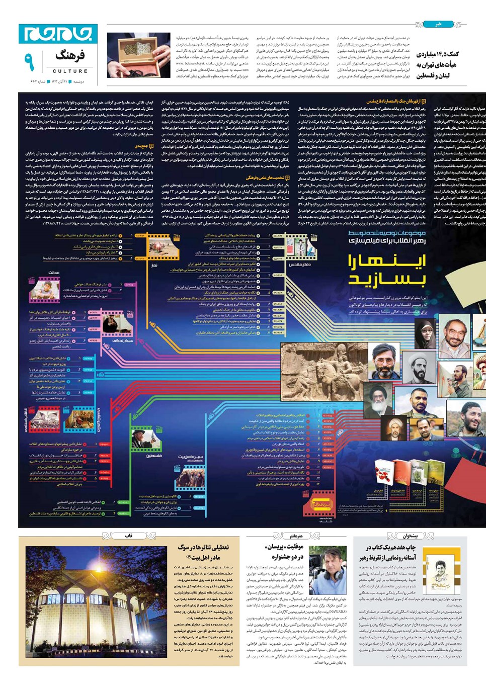روزنامه تاریخ ۲۱ آبان ۱۴۰۳
