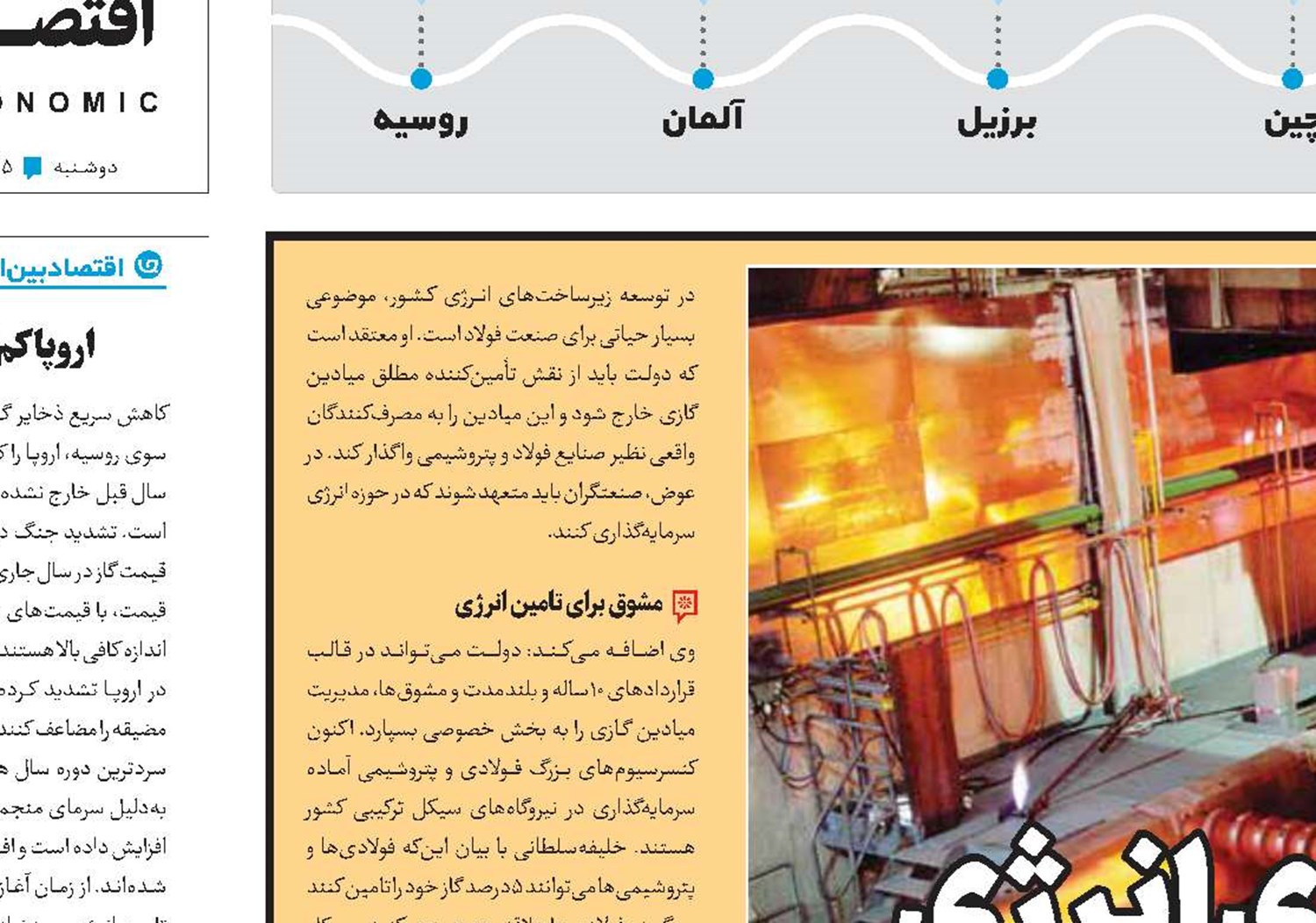 فولاد قربانی ناترازی انرژی