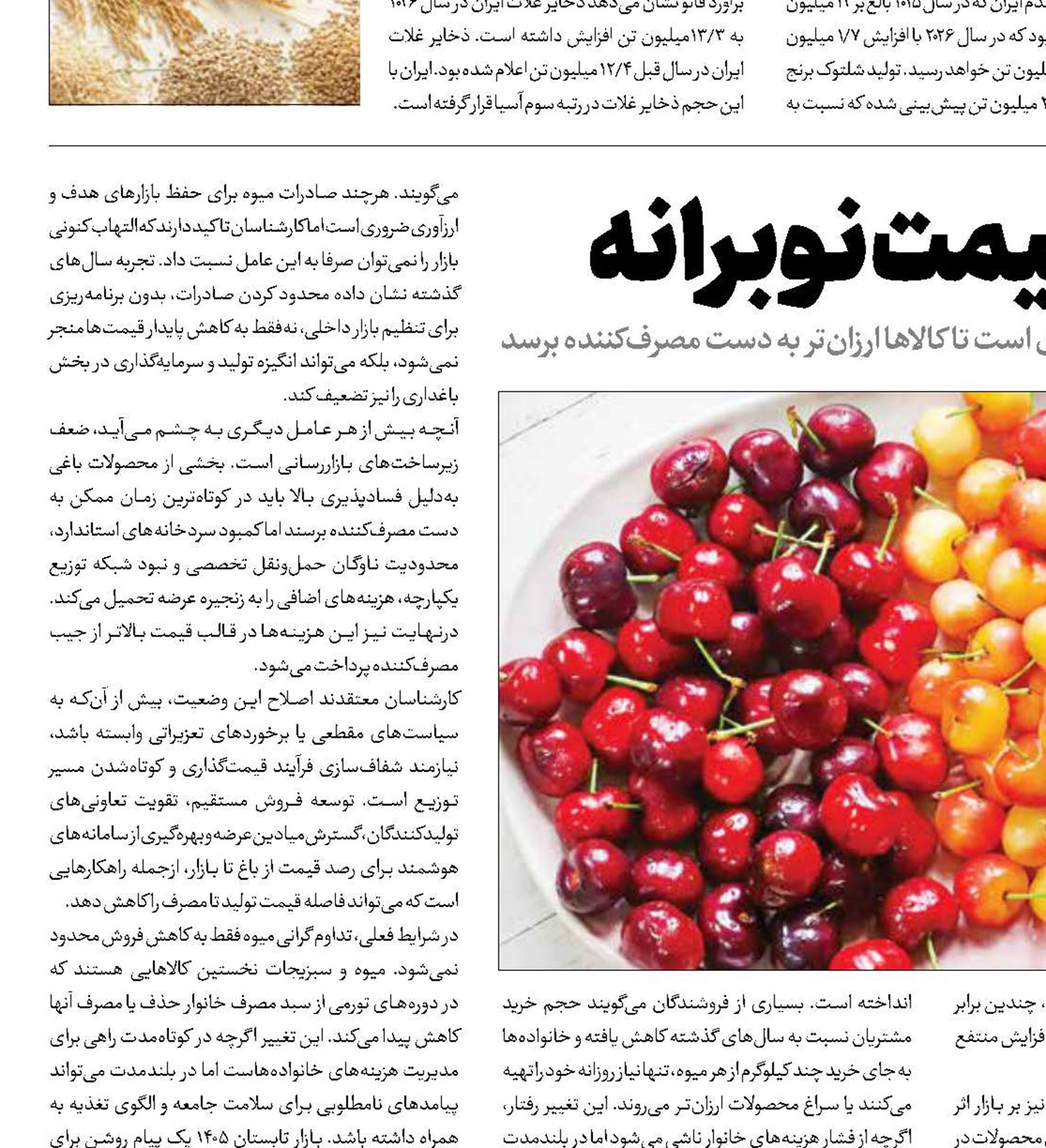 میوه تابستانه با قیمت نوبرانه