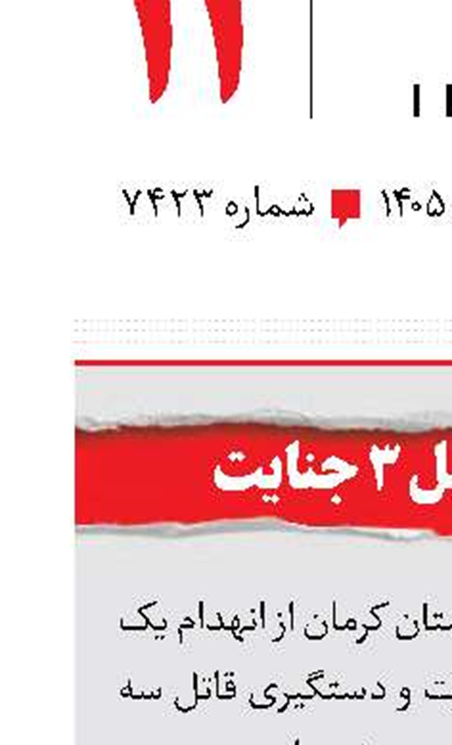 دستگیری عامل 3 جنایت 