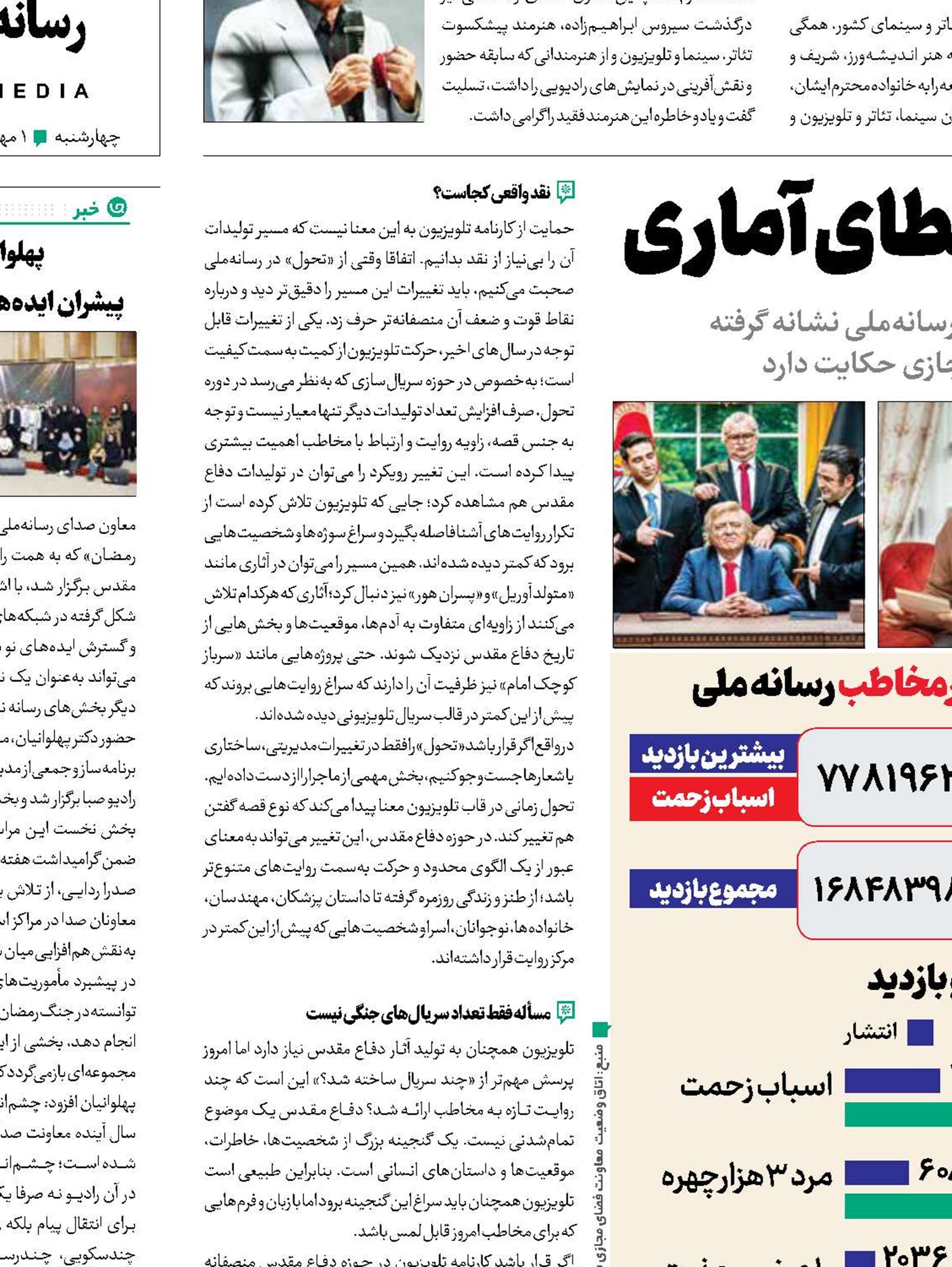 منتقدان تلویزیون در تله خطای آماری
