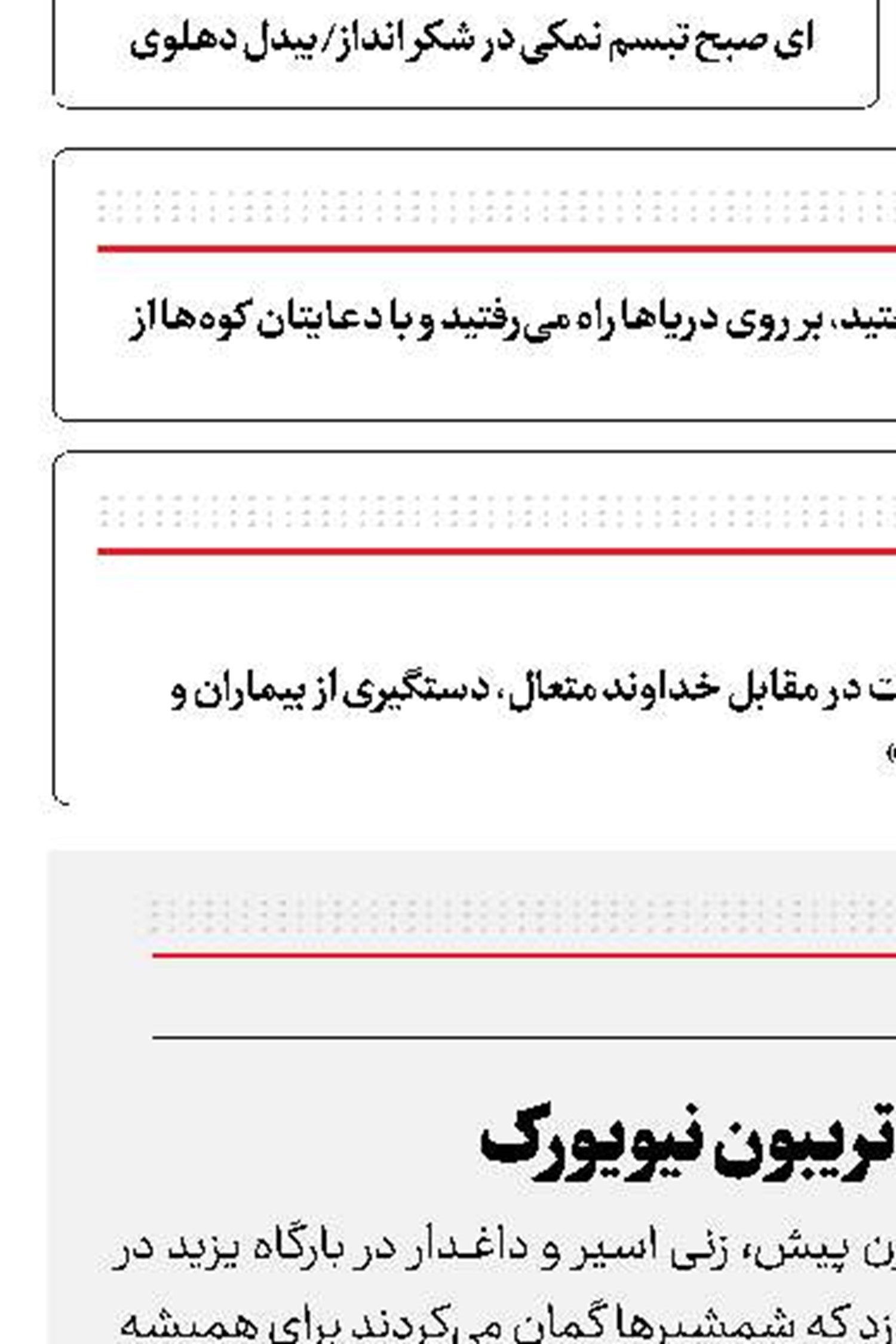  از بارگاه یزید تا تریبون نیویورک
