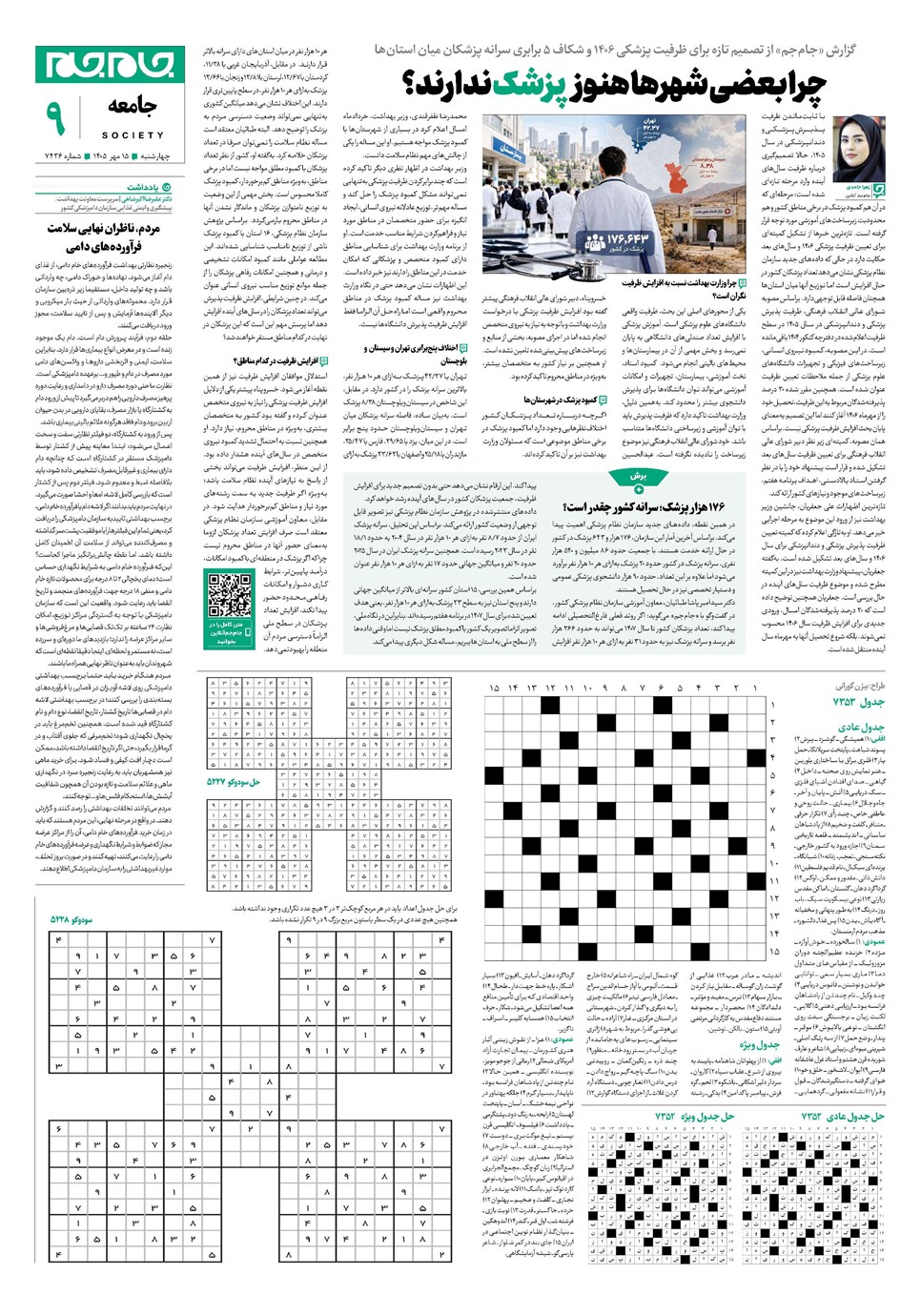 روزنامه تاریخ ۱۵ مهر ۱۴۰۵