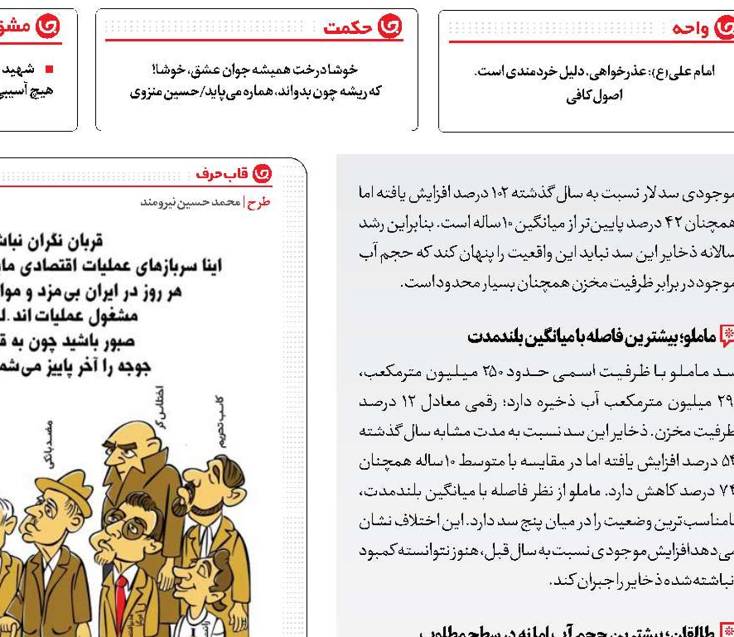 سدهای تهران چقدر آب دارند؟